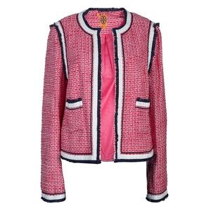 Tory Burch Pink Tweed Jacket